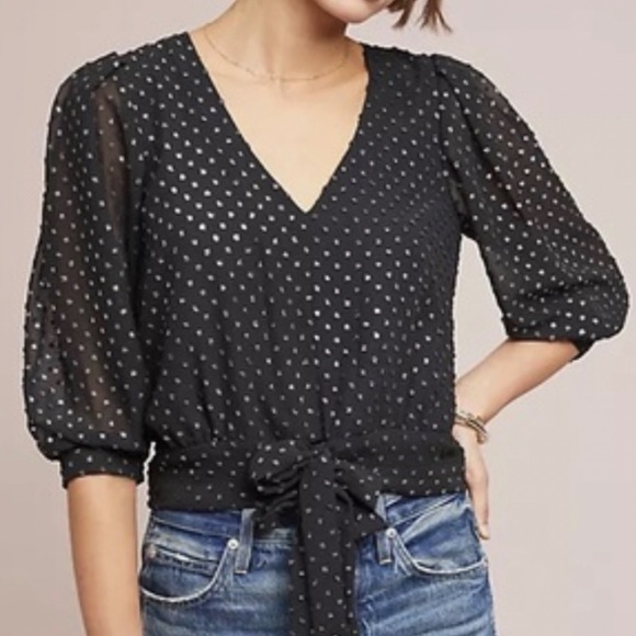 Anthropologie Tops - NWT Anthropologie McGuire ‘Only Eyes For You’ Blouse Large